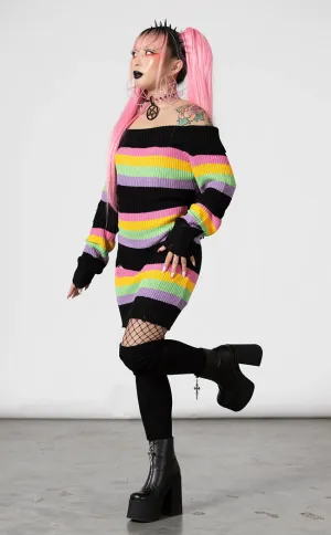 Good Vibes Knit Sweater Dress