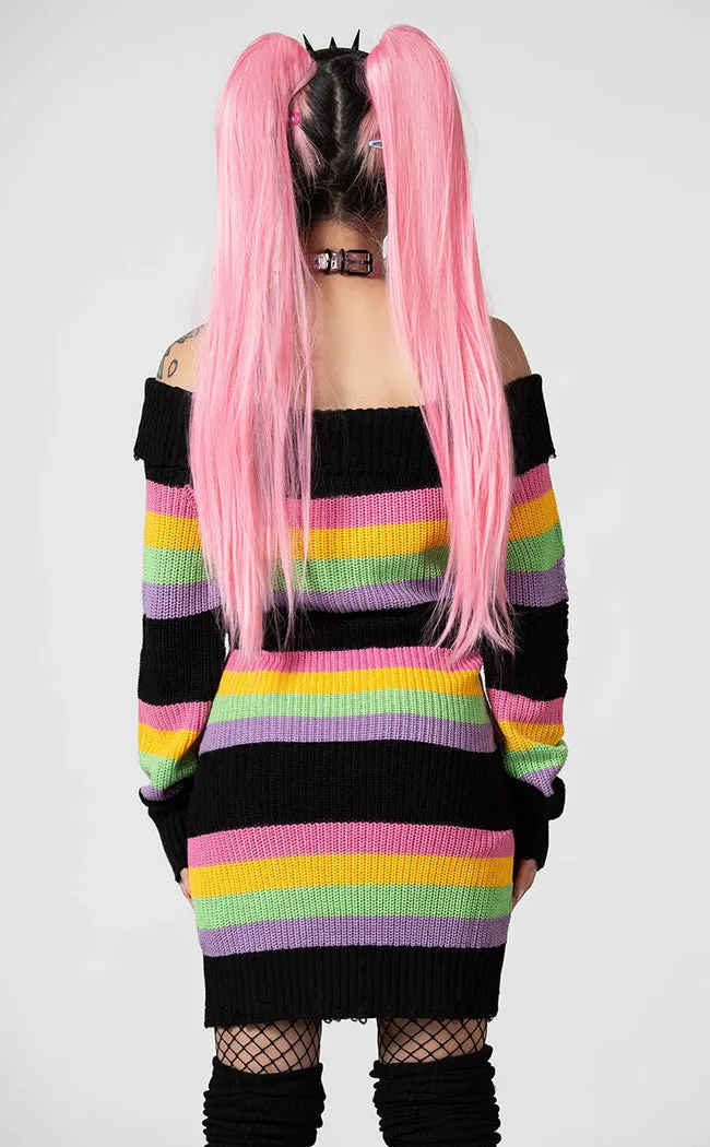 Good Vibes Knit Sweater Dress