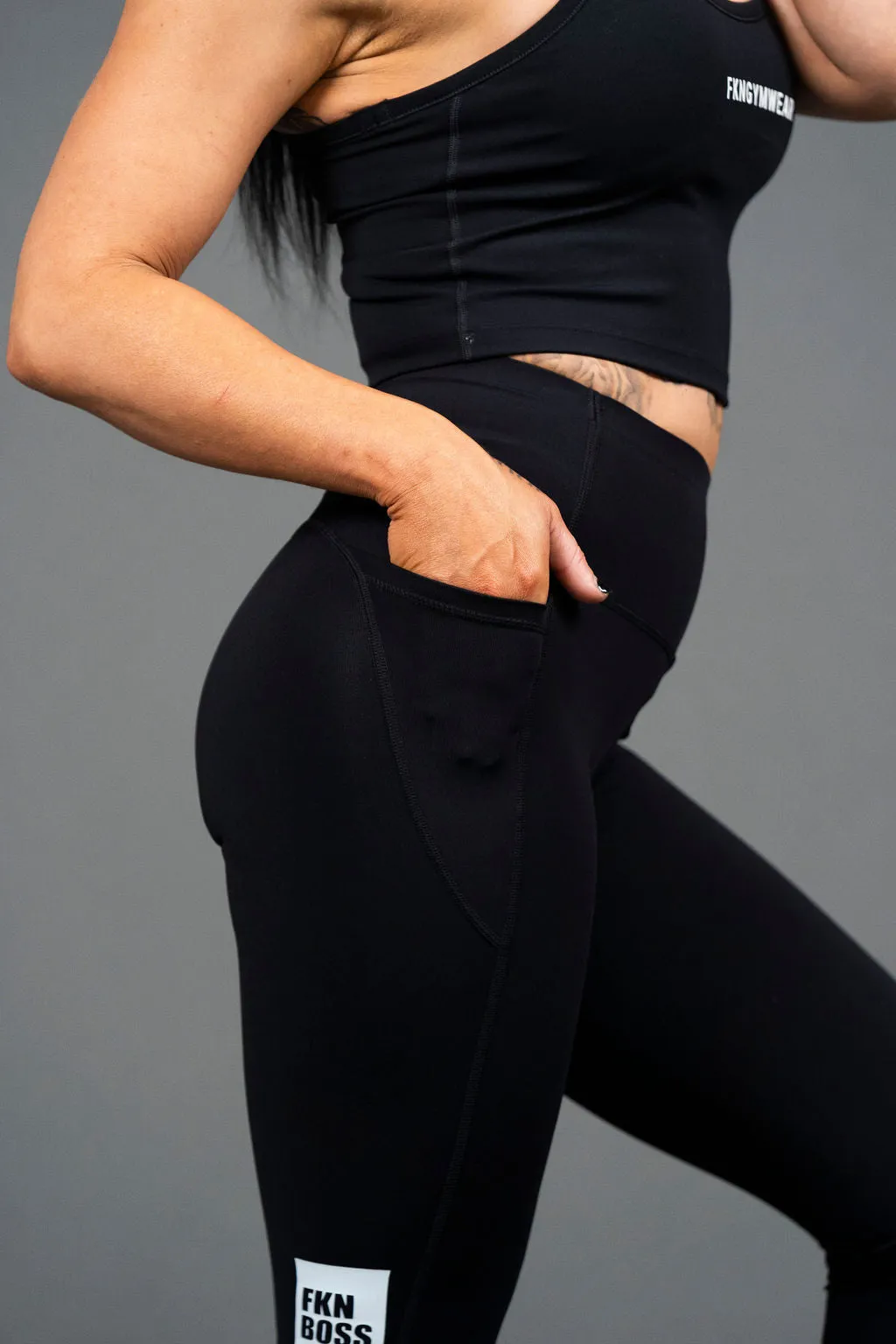 HEIST | Sculpt Pocket Gym Leggings | Black