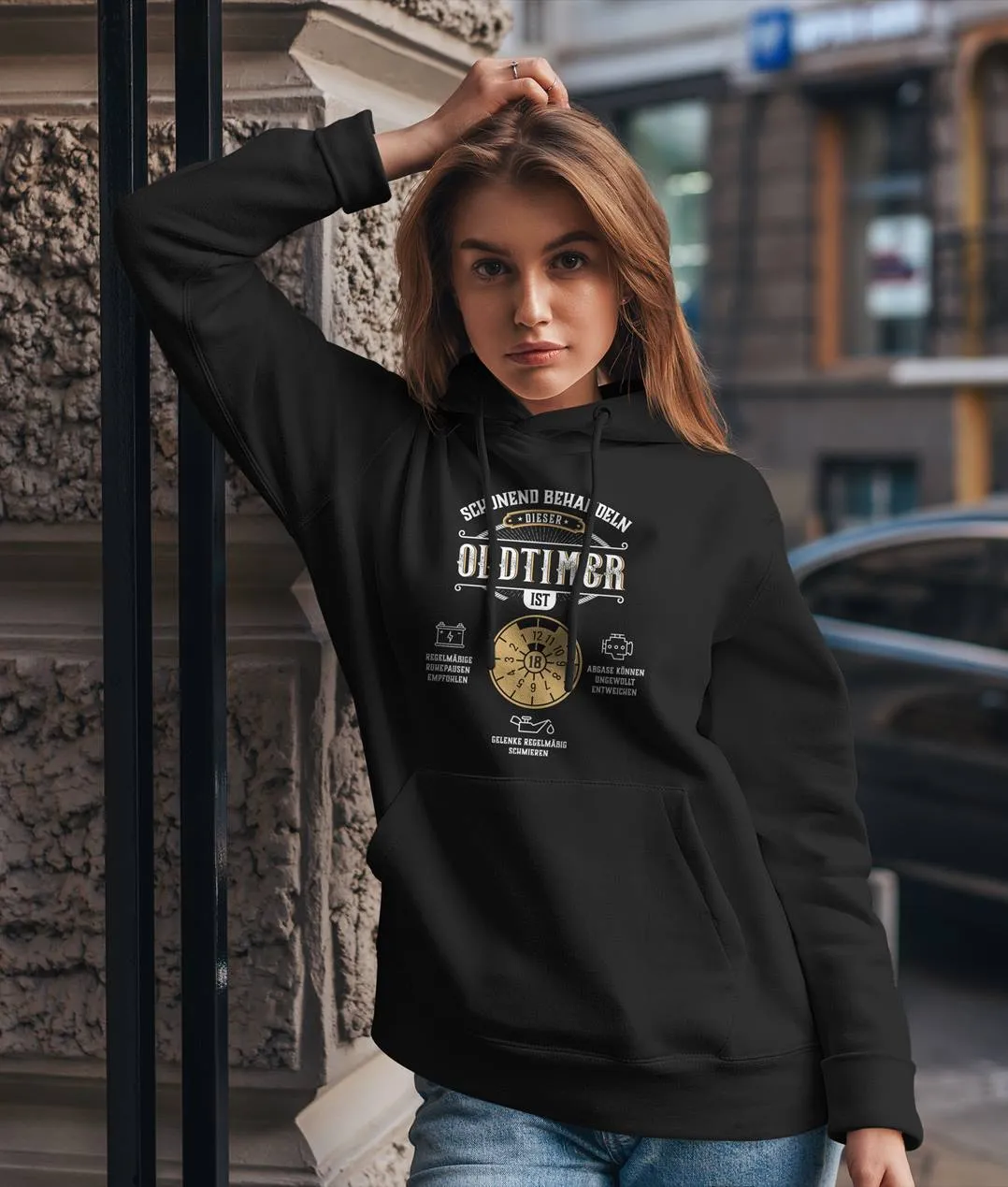 Hoodie - Schonend behandeln Dieser Oldtimer ist 18