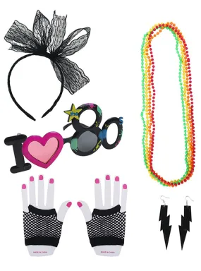 I Love The 80s Costume Accessory Set