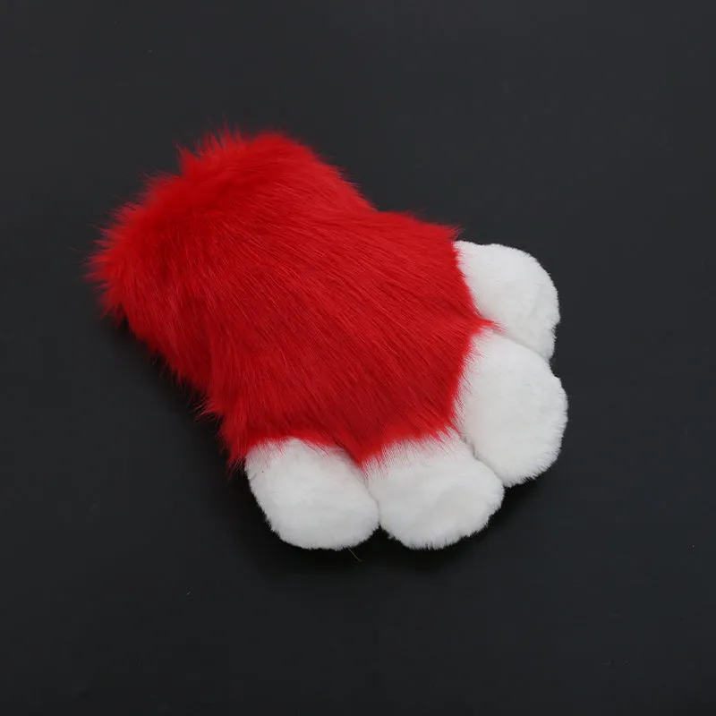 【in stock】DokiDoki Cosplay Fursuit Animal Cat Claw Paw Cute Furry Winter Fingerless Gloves Bear Paw