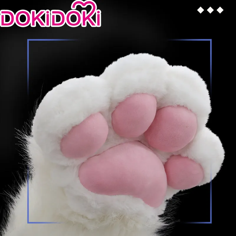 【in stock】DokiDoki Cosplay Fursuit Animal Cat Claw Paw Cute Furry Winter Fingerless Gloves Bear Paw