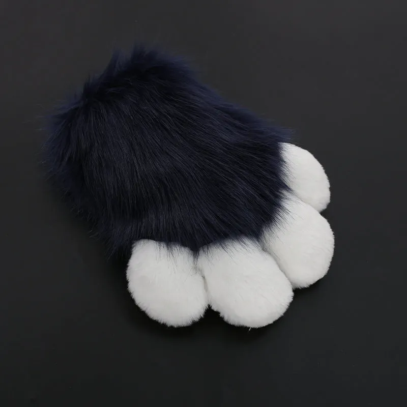 【in stock】DokiDoki Cosplay Fursuit Animal Cat Claw Paw Cute Furry Winter Fingerless Gloves Bear Paw