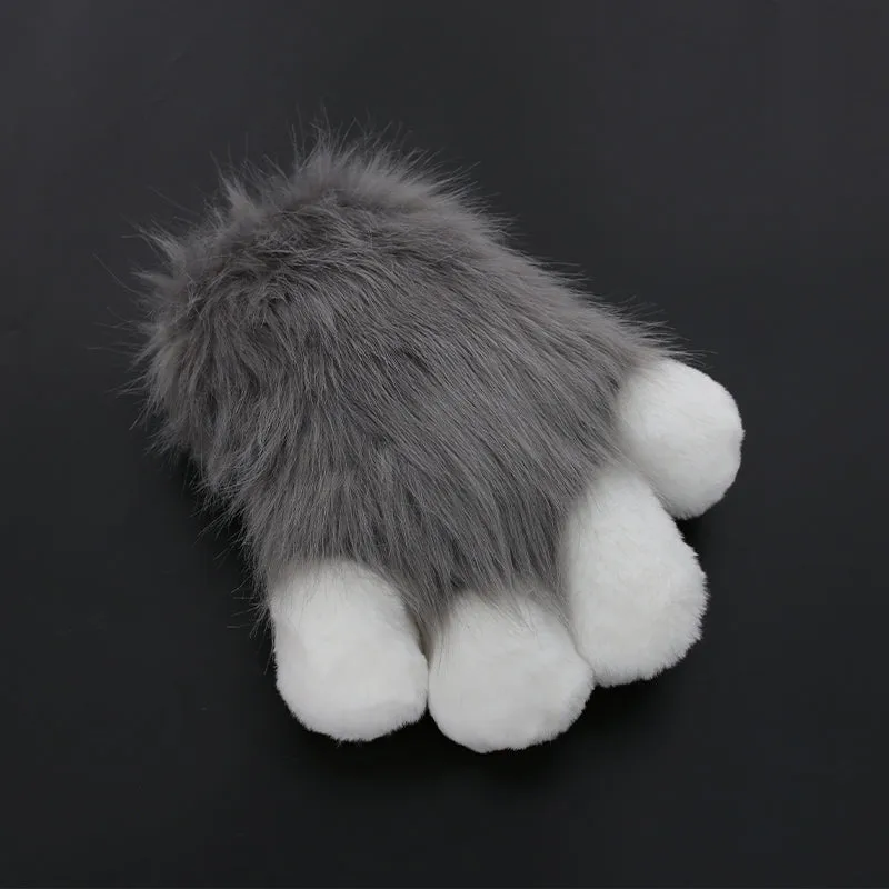 【in stock】DokiDoki Cosplay Fursuit Animal Cat Claw Paw Cute Furry Winter Fingerless Gloves Bear Paw