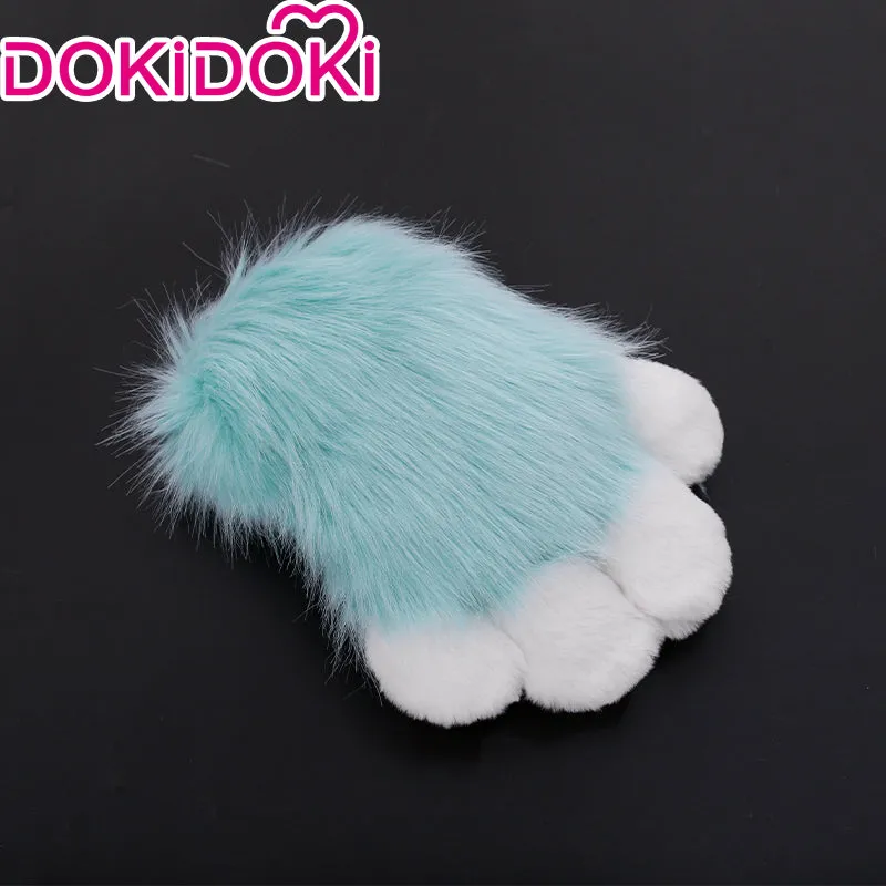 【in stock】DokiDoki Cosplay Fursuit Animal Cat Claw Paw Cute Furry Winter Fingerless Gloves Bear Paw