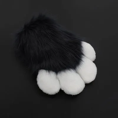 【in stock】DokiDoki Cosplay Fursuit Animal Cat Claw Paw Cute Furry Winter Fingerless Gloves Bear Paw