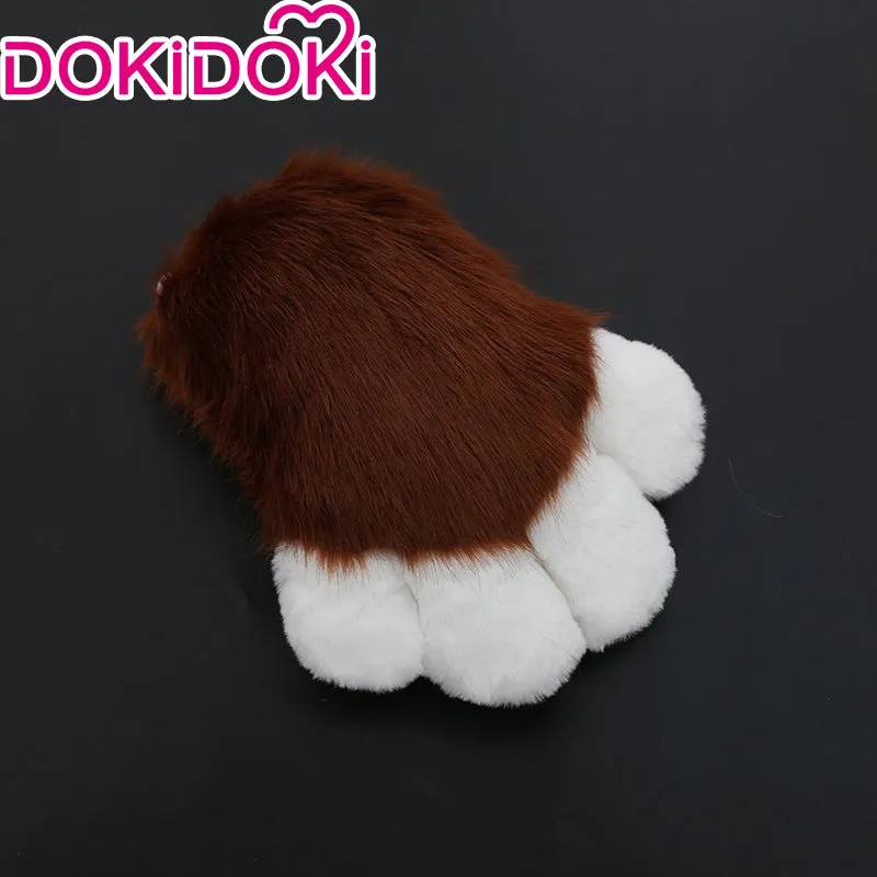 【in stock】DokiDoki Cosplay Fursuit Animal Cat Claw Paw Cute Furry Winter Fingerless Gloves Bear Paw