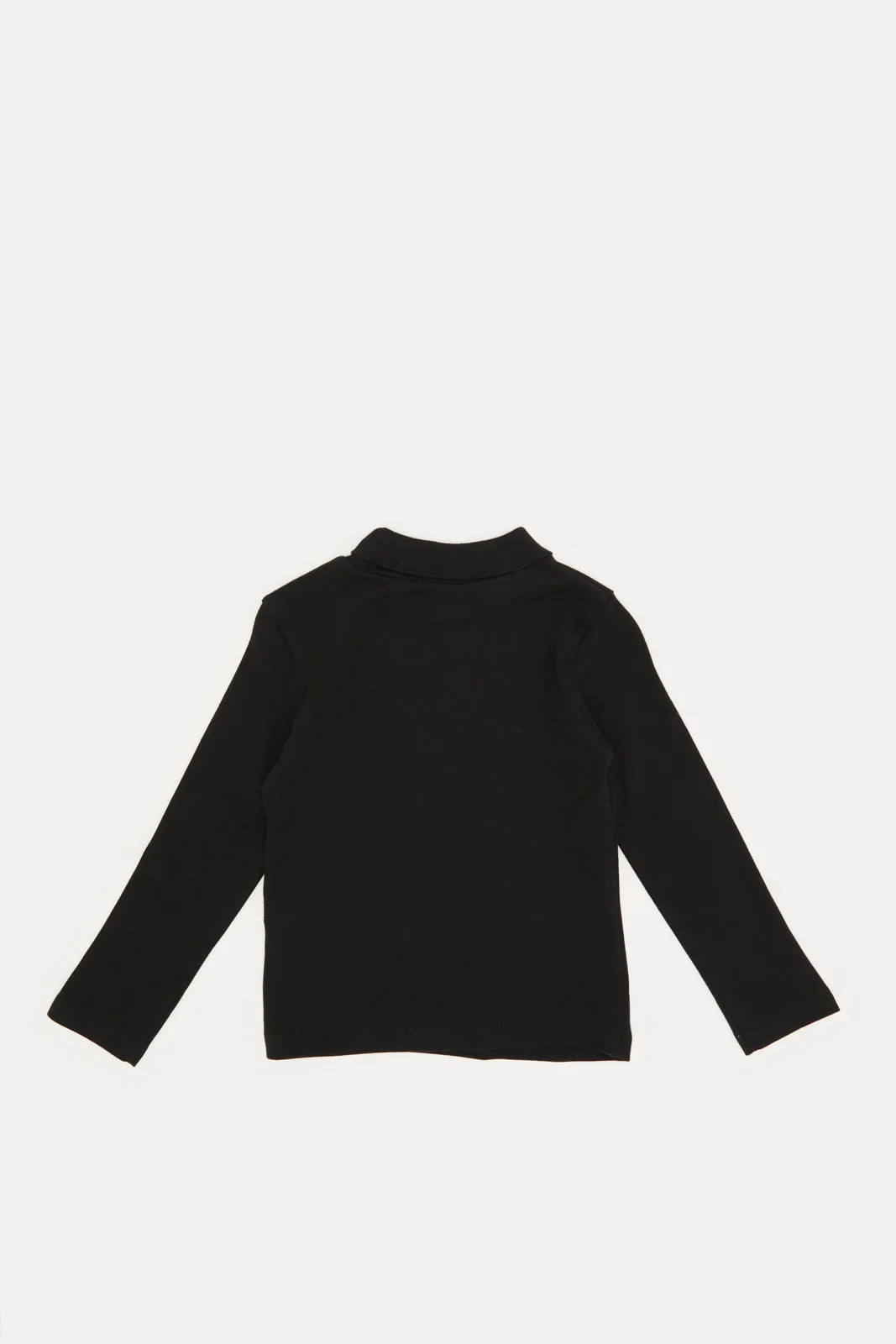 Infant Boys Black High Neck T-Shirt