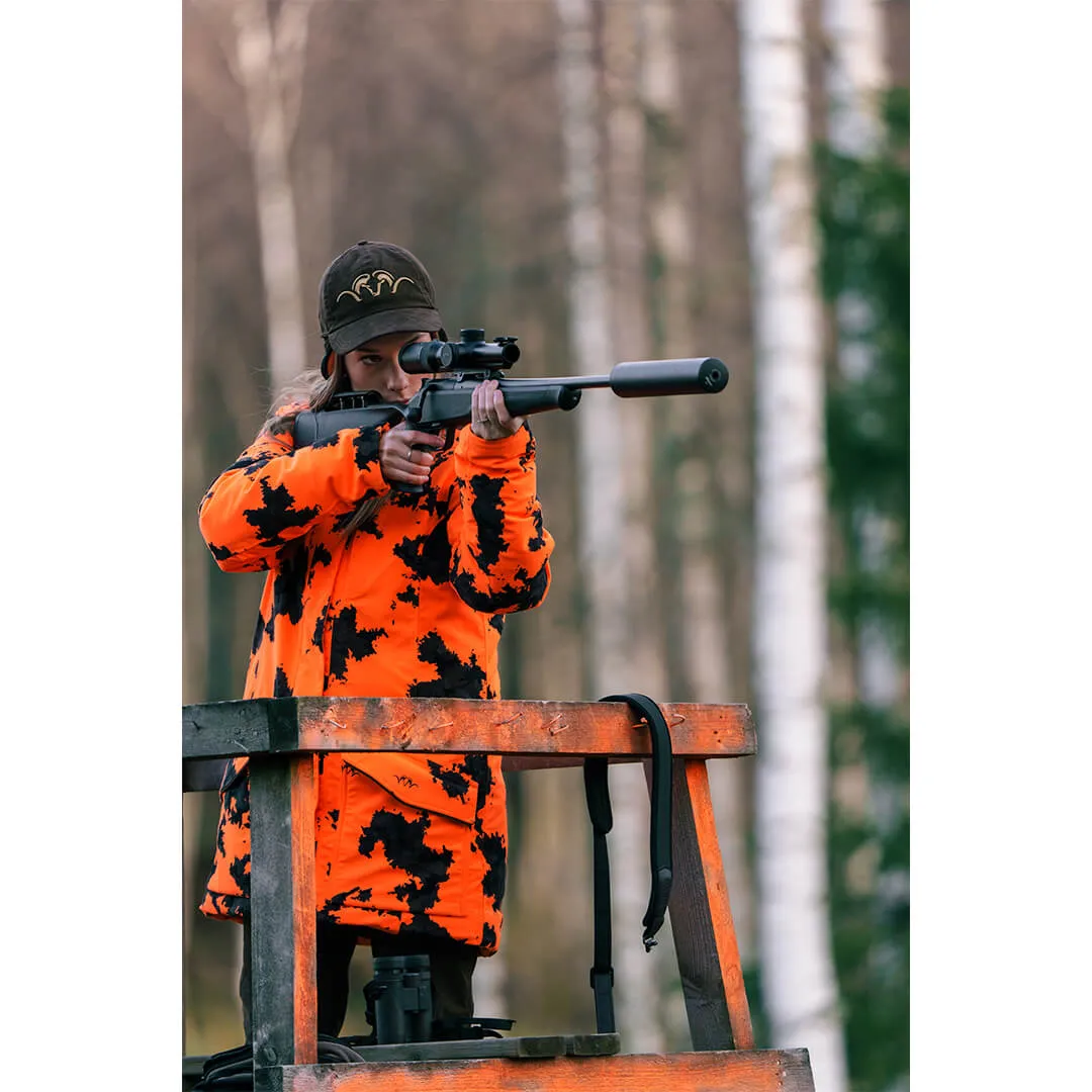 Janina Down Waterproof Jacket - Blaze Orange Camo by Blaser