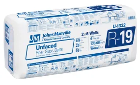 Johns Manville R-19 Unfaced Formaldehyde-free™ Fiberglass Insulation