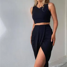 Judith Crop Top & Skirt Set