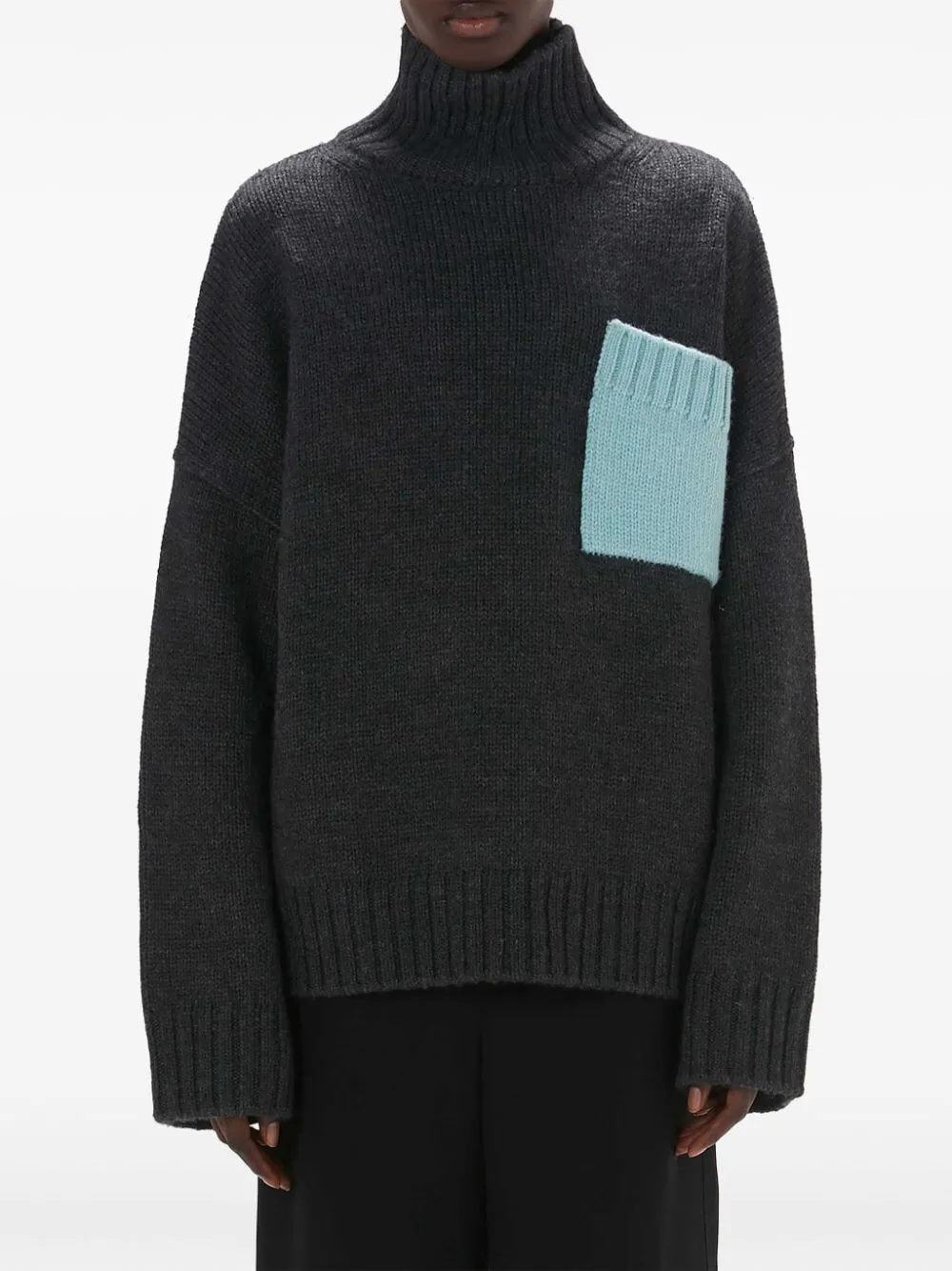 JW ANDERSON Patch Pocket Turtleneck Jumper