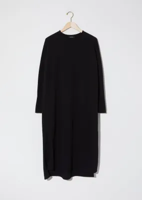 Knit Pullover Dress — Black