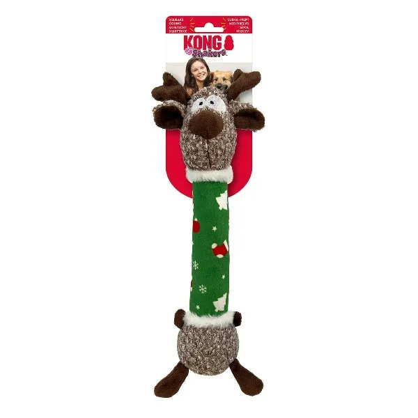 KONG Holiday Shakers Luvs Reindeer Dog Toy