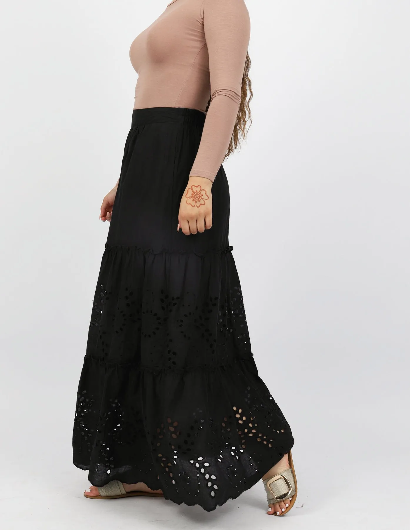 Lacey Lace Detail Skirt