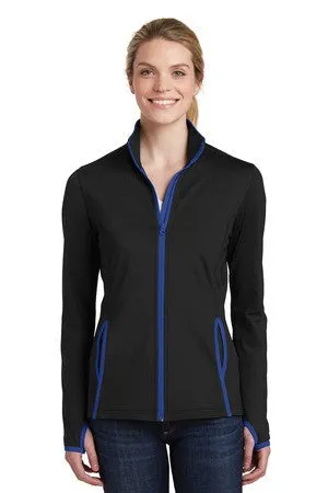 Ladies Sport-Wick stretch contrast full zip jacket-sjp