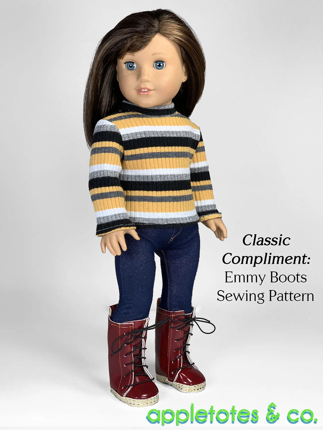 Lennox Turtleneck 18 Inch Doll Sewing Pattern