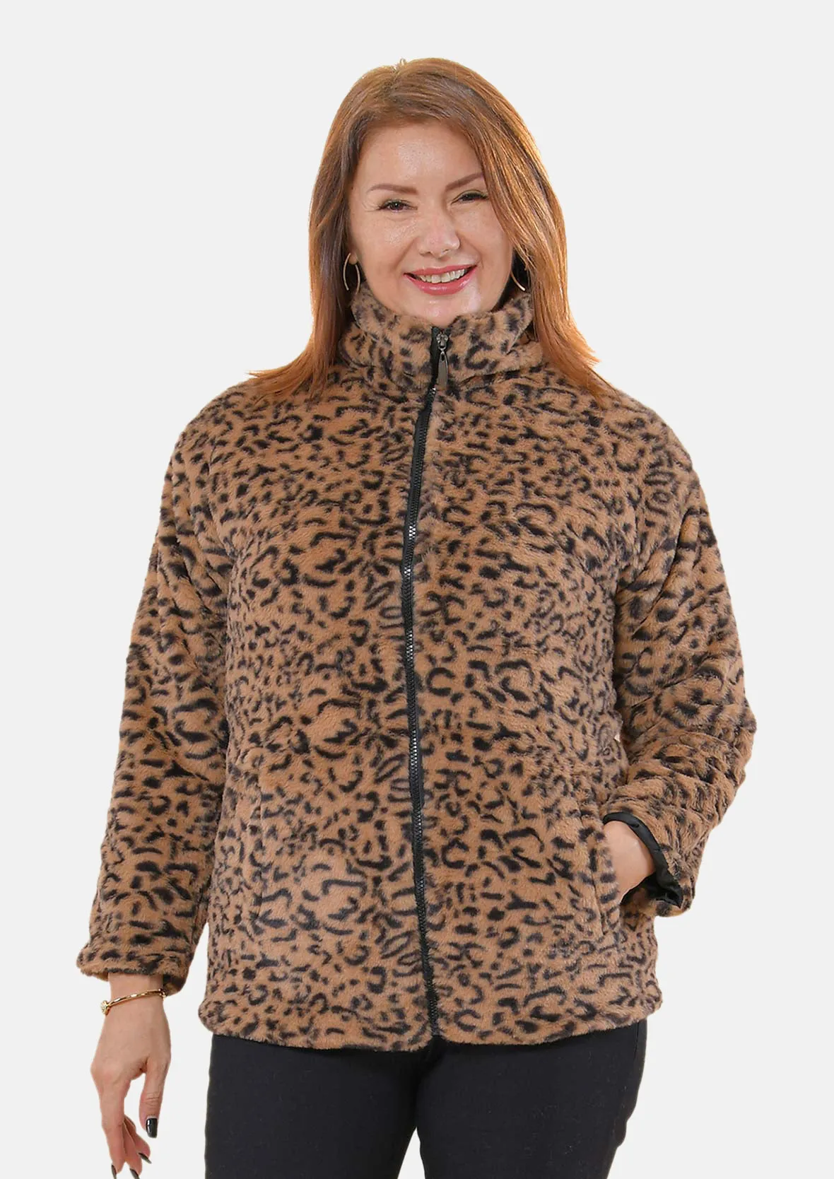 Leopard Faux Fur Coat