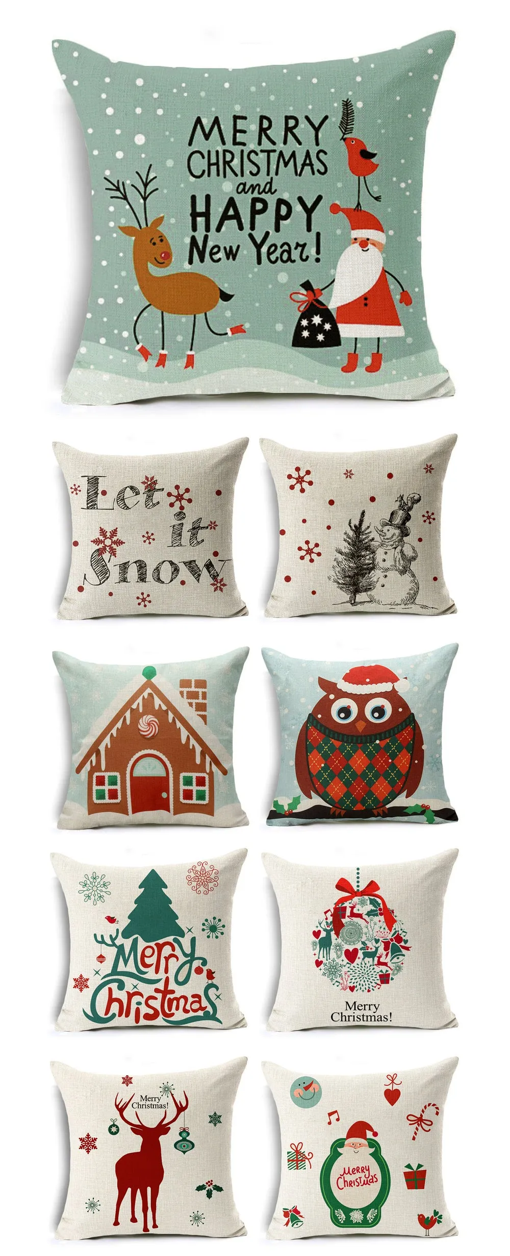 Let It Snow! Xmas Cushion Covers