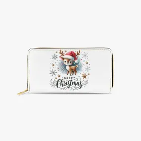 Long Type Zipper Purse - Christmas, Reindeer