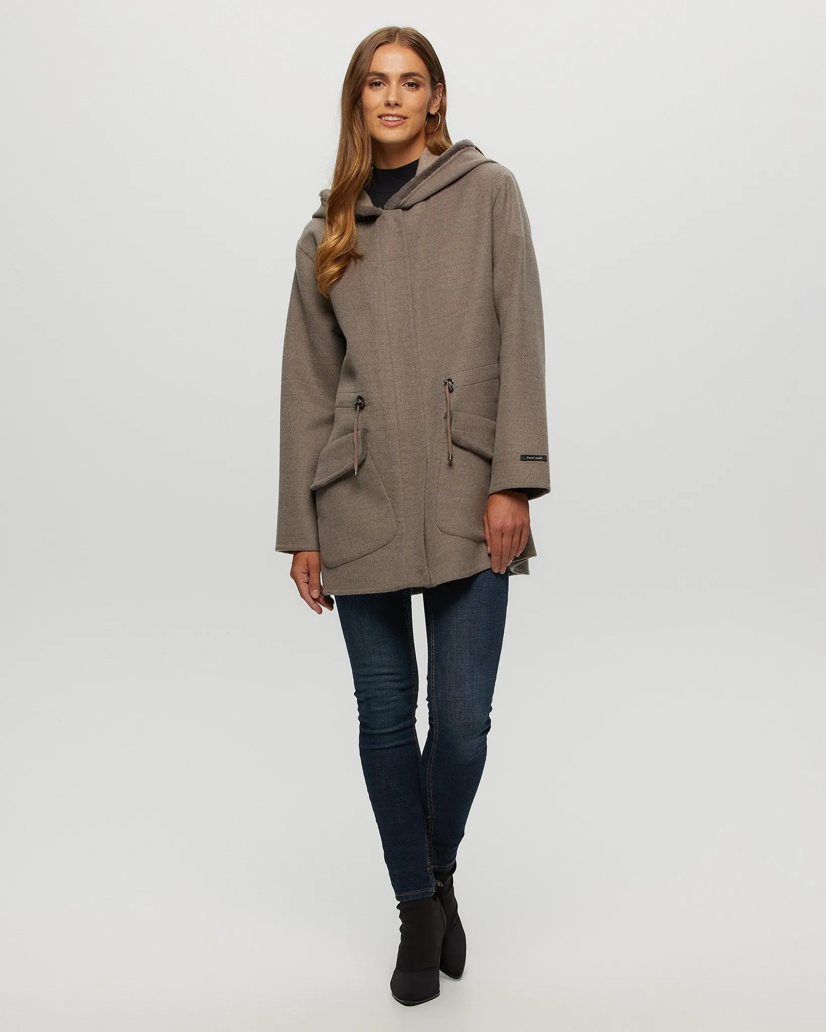 Loro Piana Cashmere & Wool Parka with Merino Shearling Lamb Hood Trim