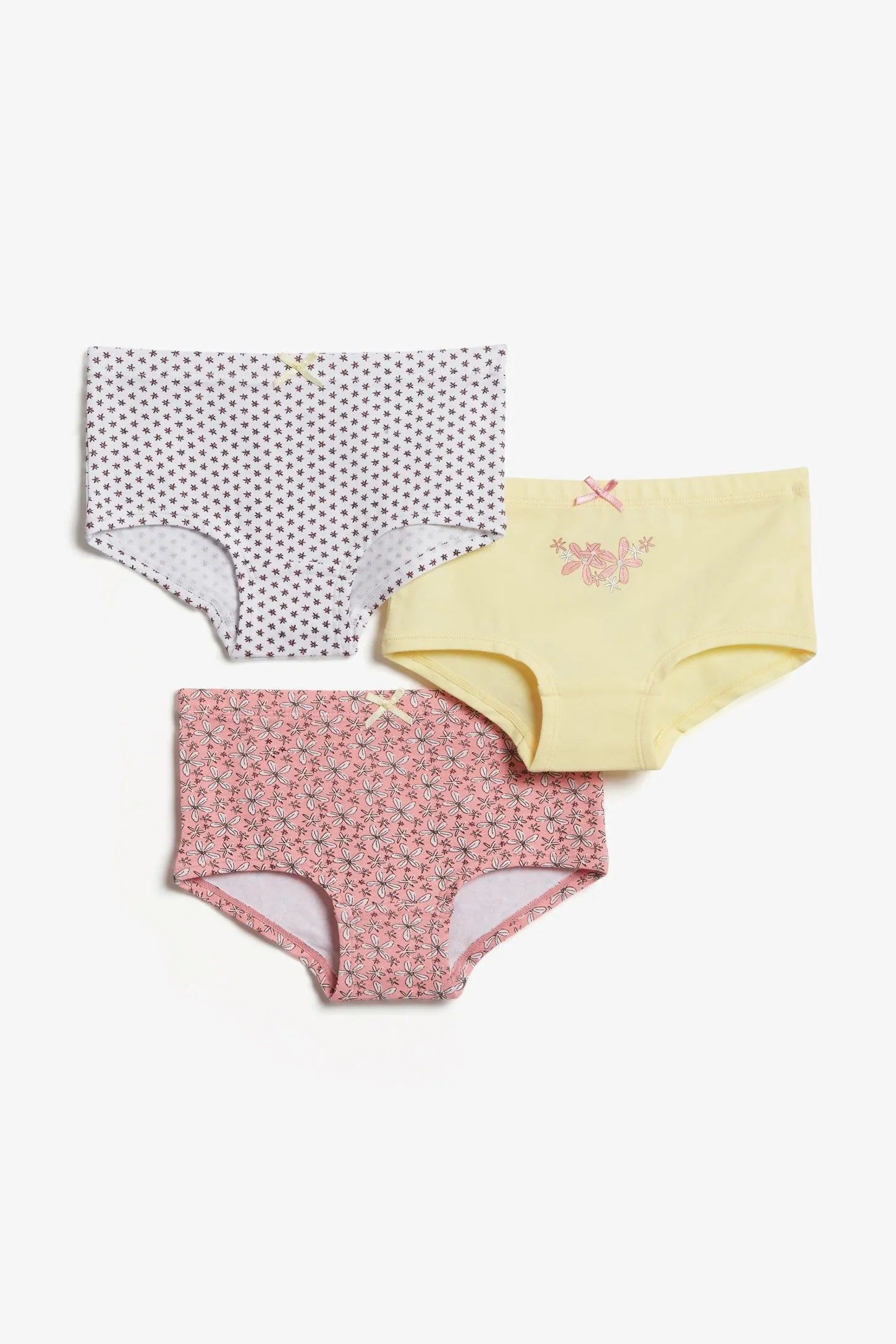 Lot de 3 culottes garçonnes en coton - Enfant fille