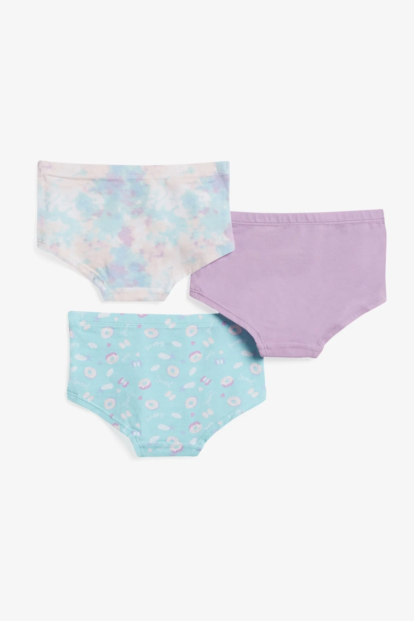 Lot de 3 culottes garçonnes en coton - Enfant fille