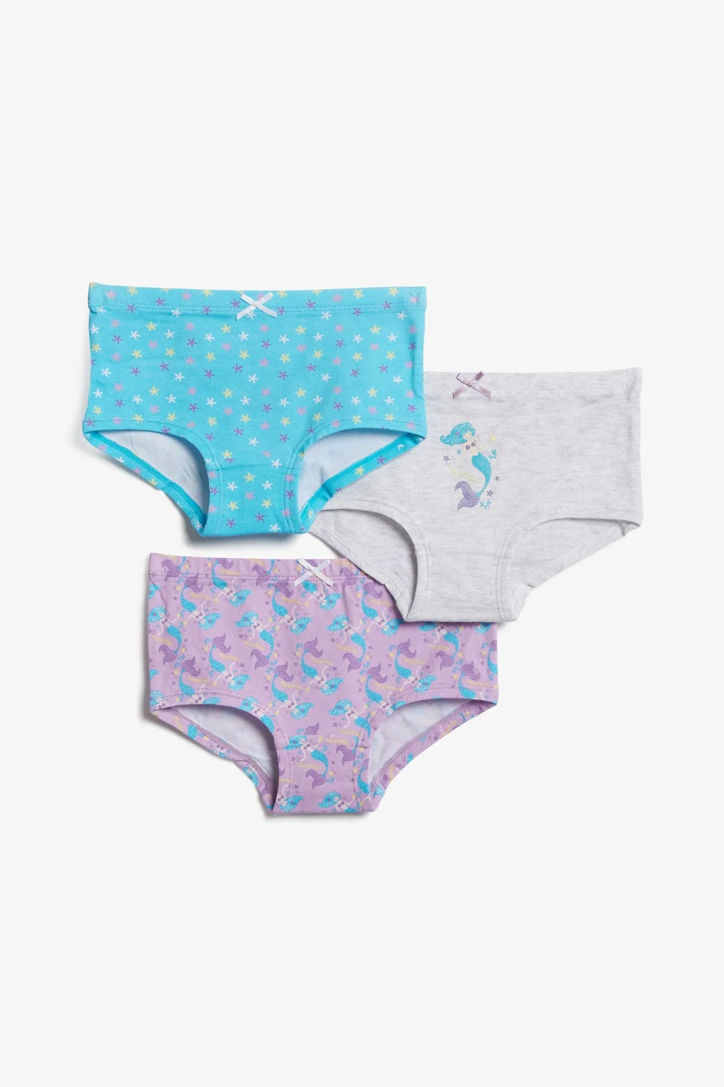 Lot de 3 culottes garçonnes en coton - Enfant fille