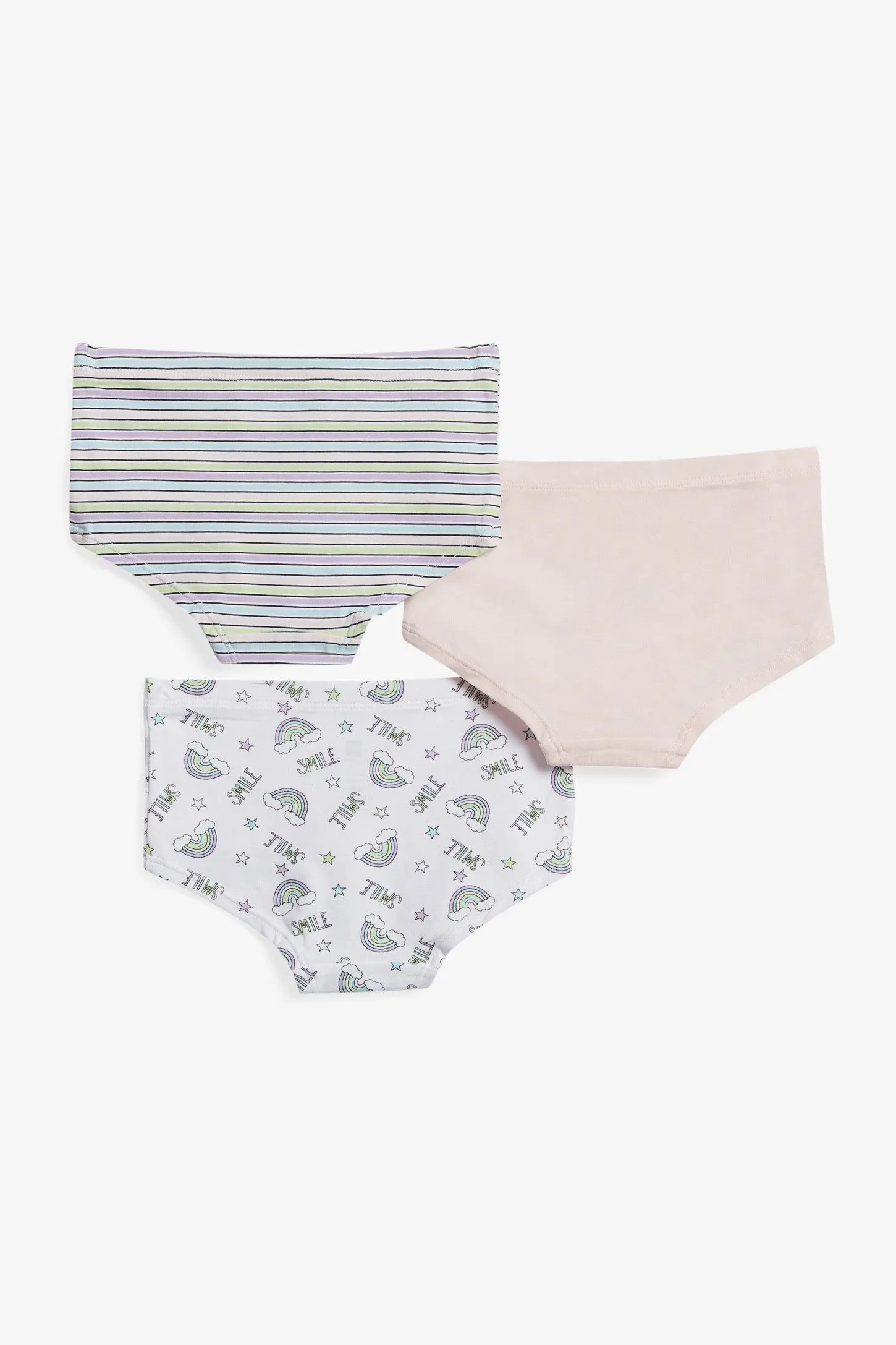 Lot de 3 culottes garçonnes en coton - Enfant fille