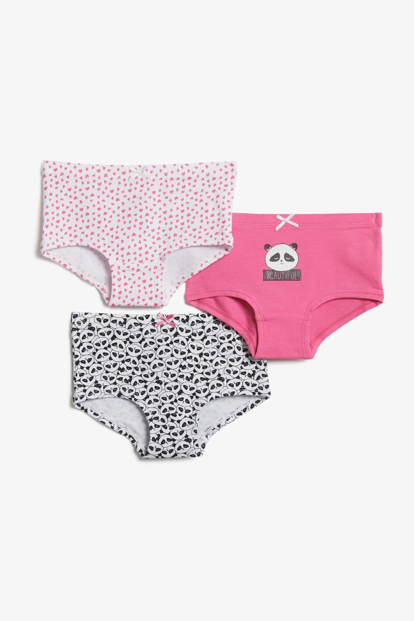 Lot de 3 culottes garçonnes en coton - Enfant fille