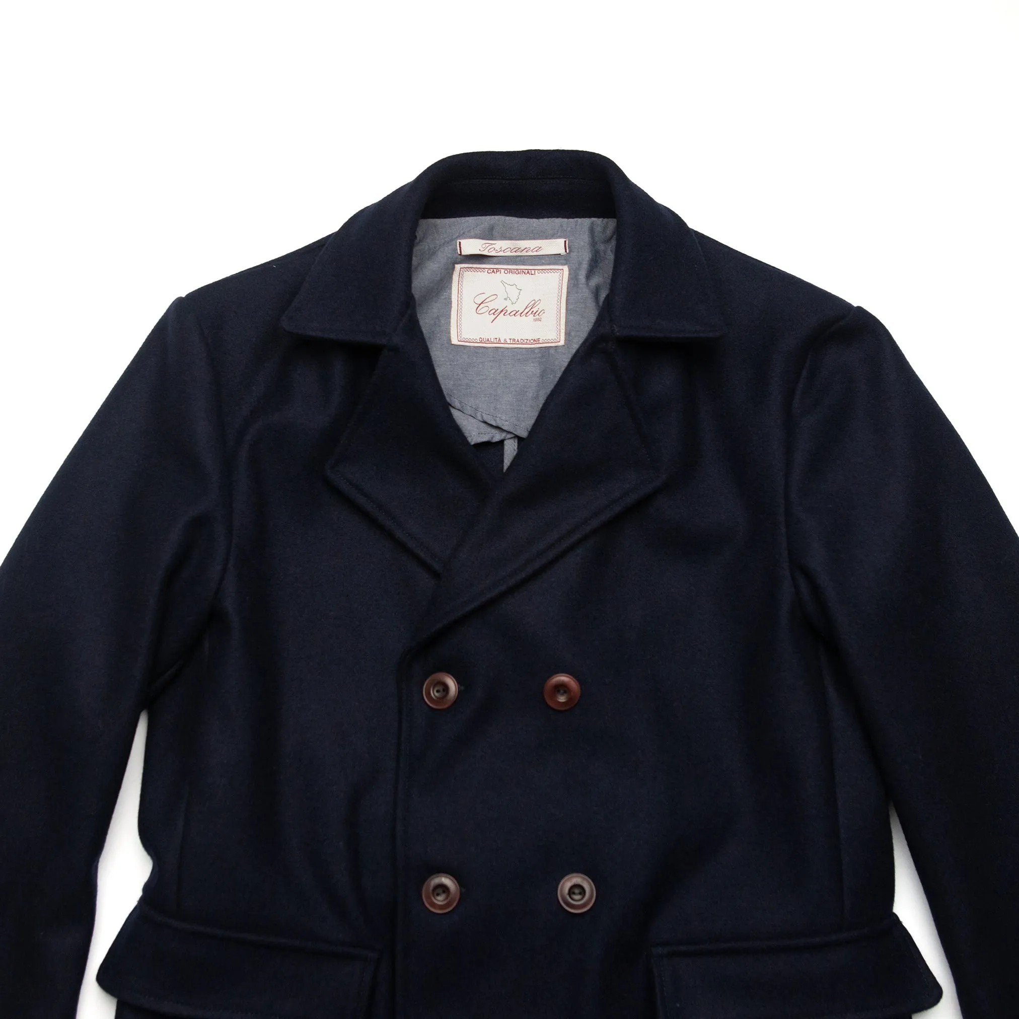 Mariner Coat in Navy Wool