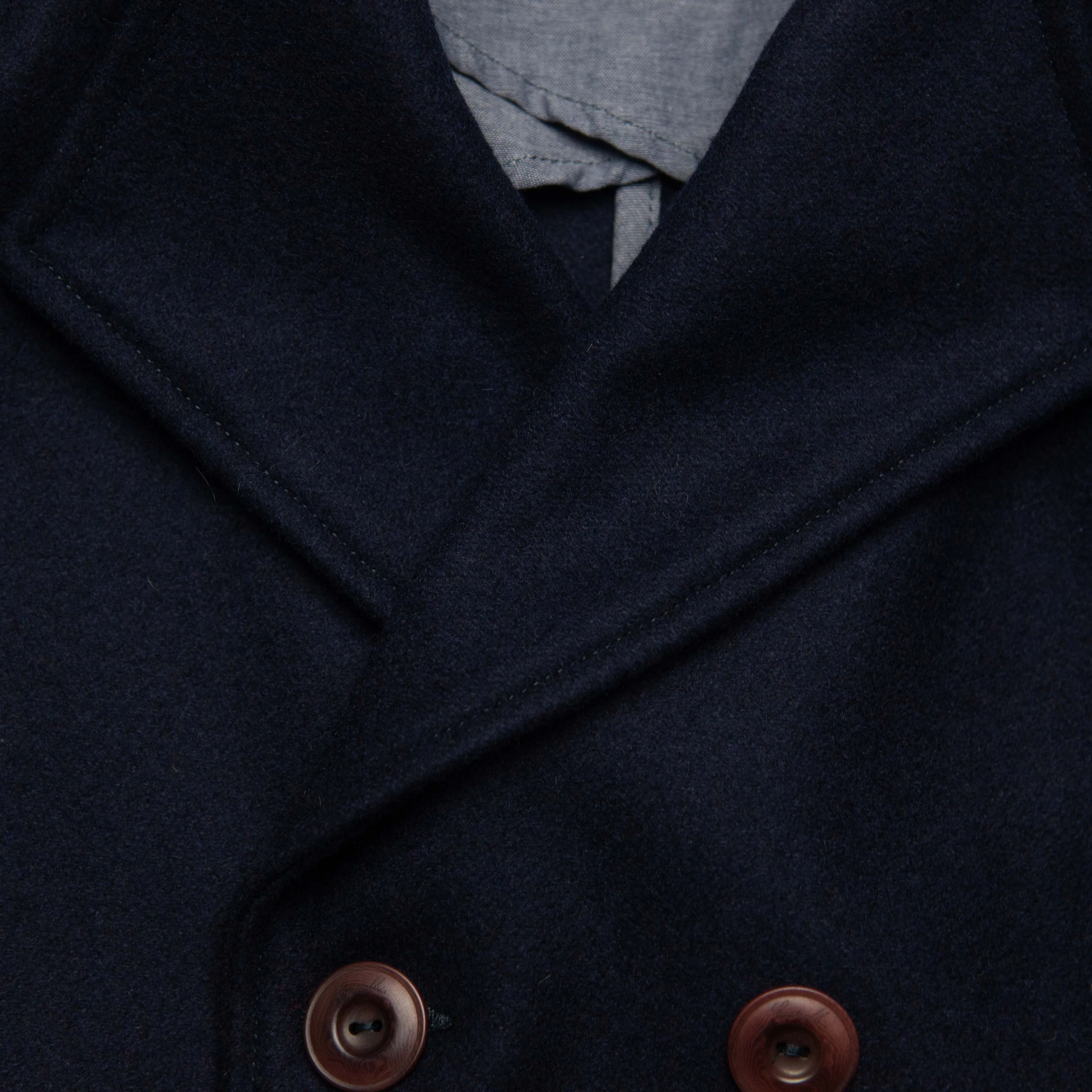 Mariner Coat in Navy Wool