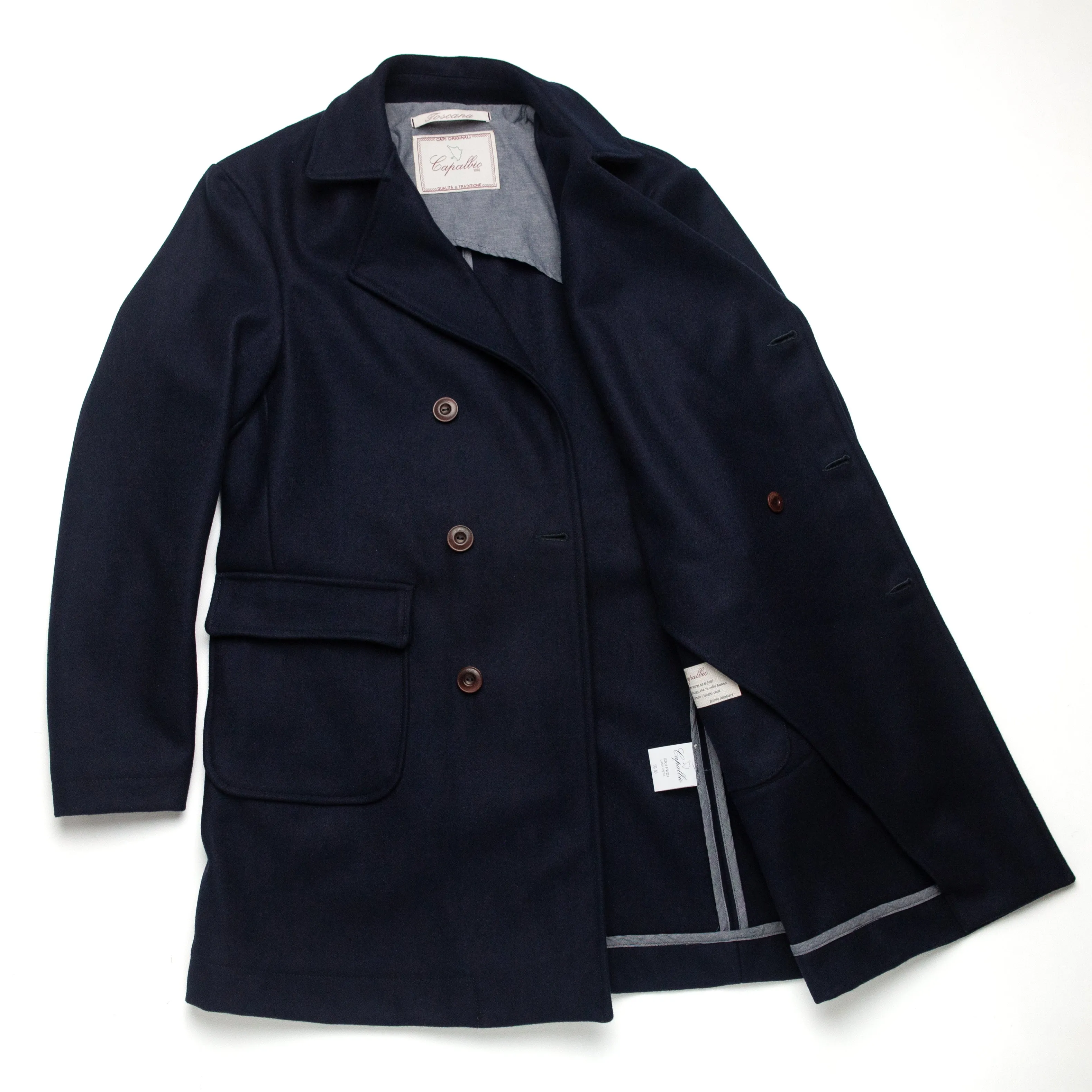 Mariner Coat in Navy Wool