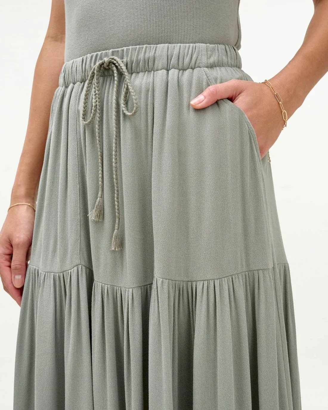 Mary Lawless Lee x Splendid Solid Maxi Skirt