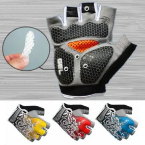 Men & Women's Sports 3D GEL Padded Anti-Slip Gloves Gym Fitness Weight Lifting Body Building Exercise Training Workout Crossfit