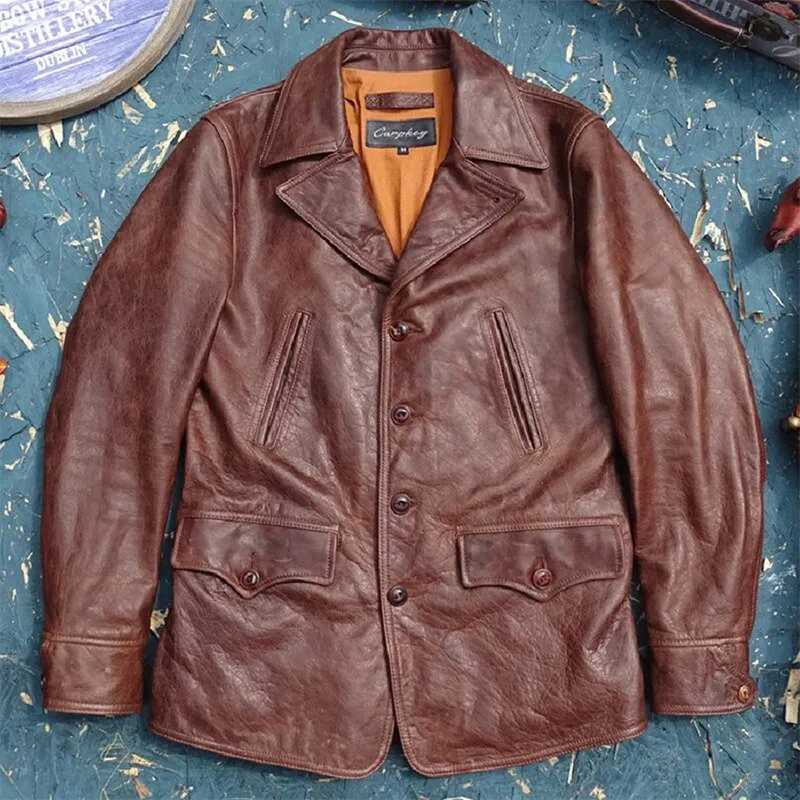 Mens Horsehide Leather Jacket