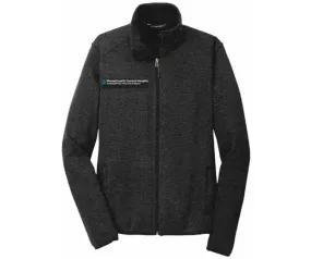 MGH/MGB Port Authority Sweater Fleece Jacket Men's Black 3X-Large