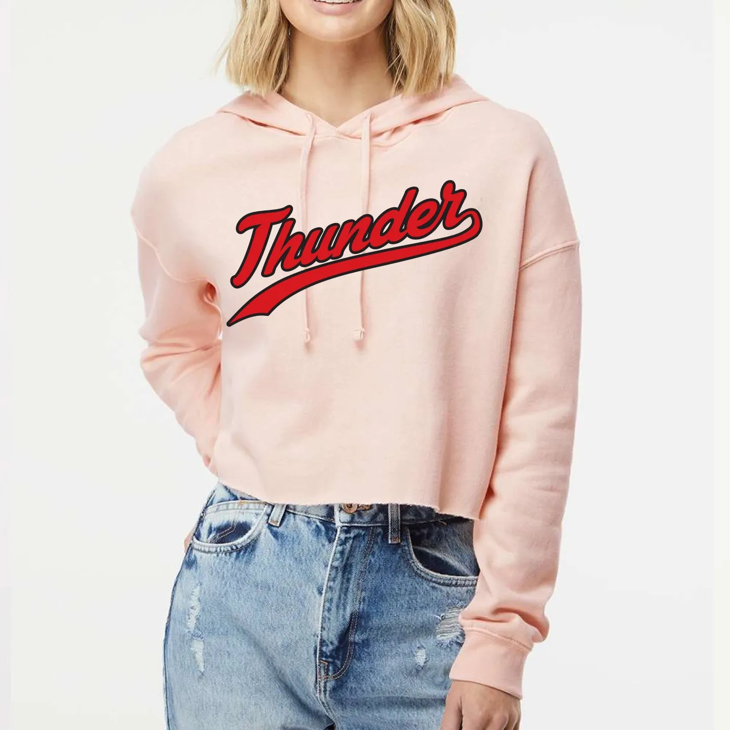 MH Thunder Ladies Cropped Premium Hoodie (THT001-AFX64CRP)