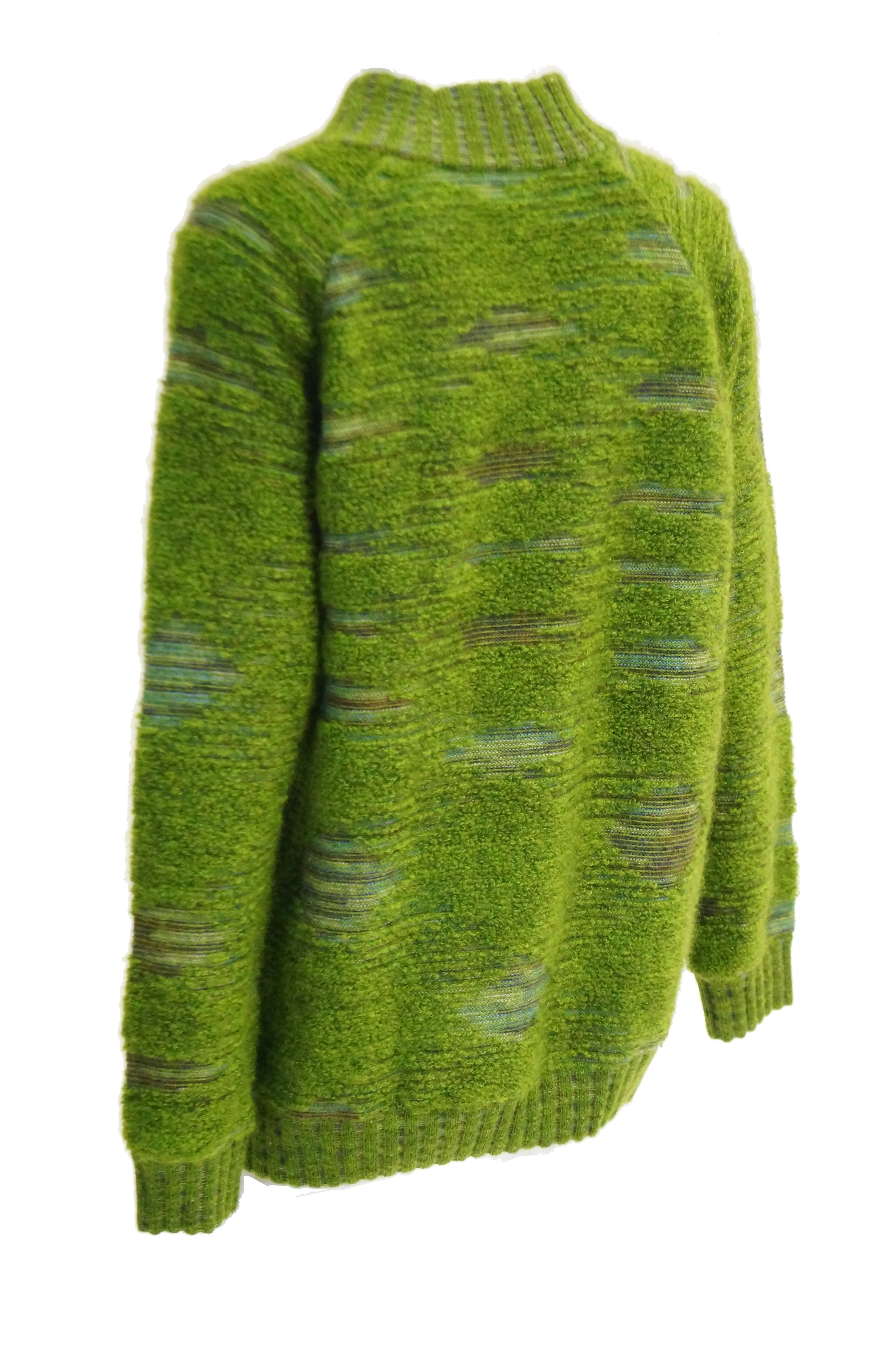 Missoni Moss Green Mohair & Wool Space Dyed Sweater