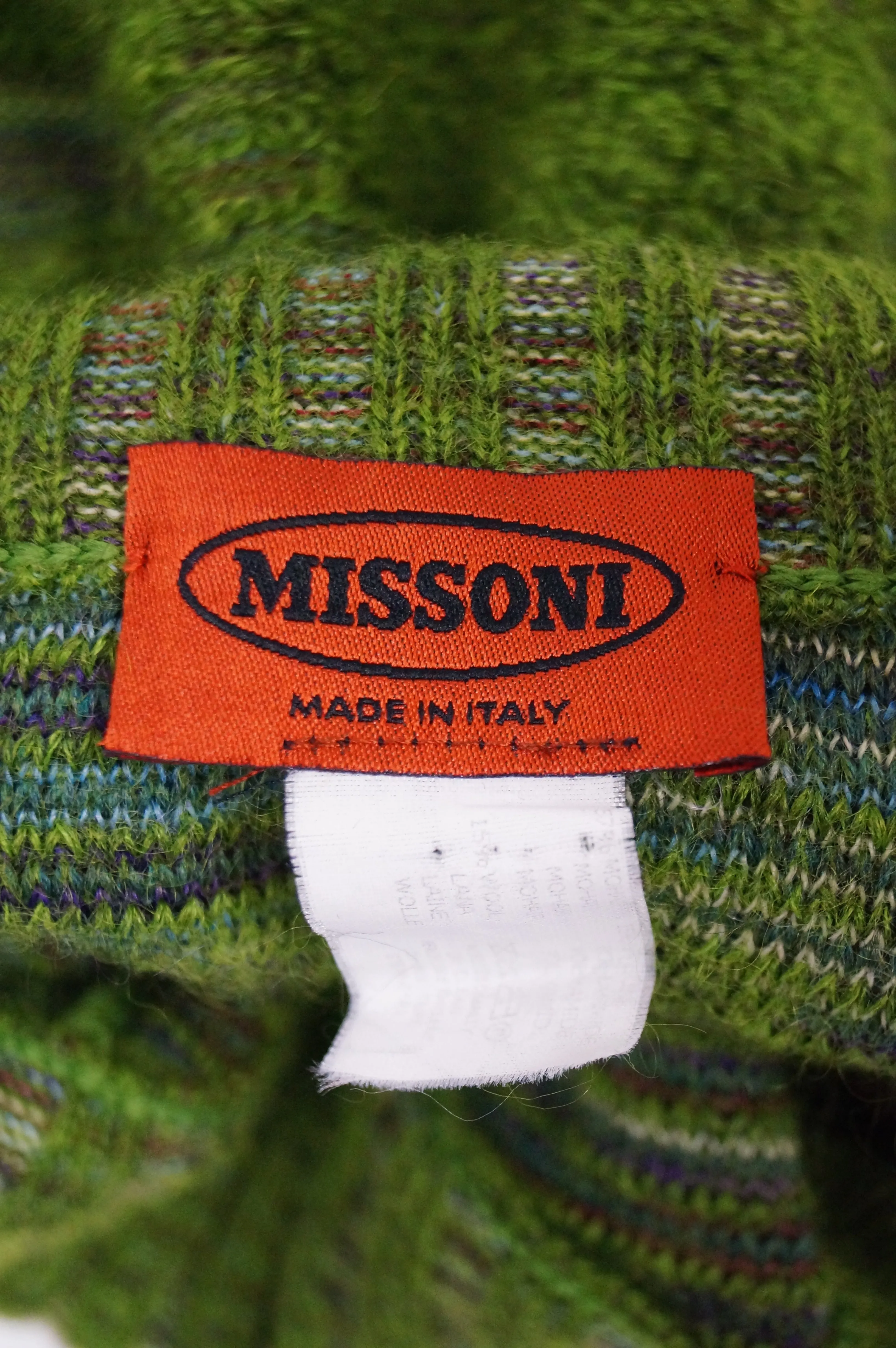 Missoni Moss Green Mohair & Wool Space Dyed Sweater