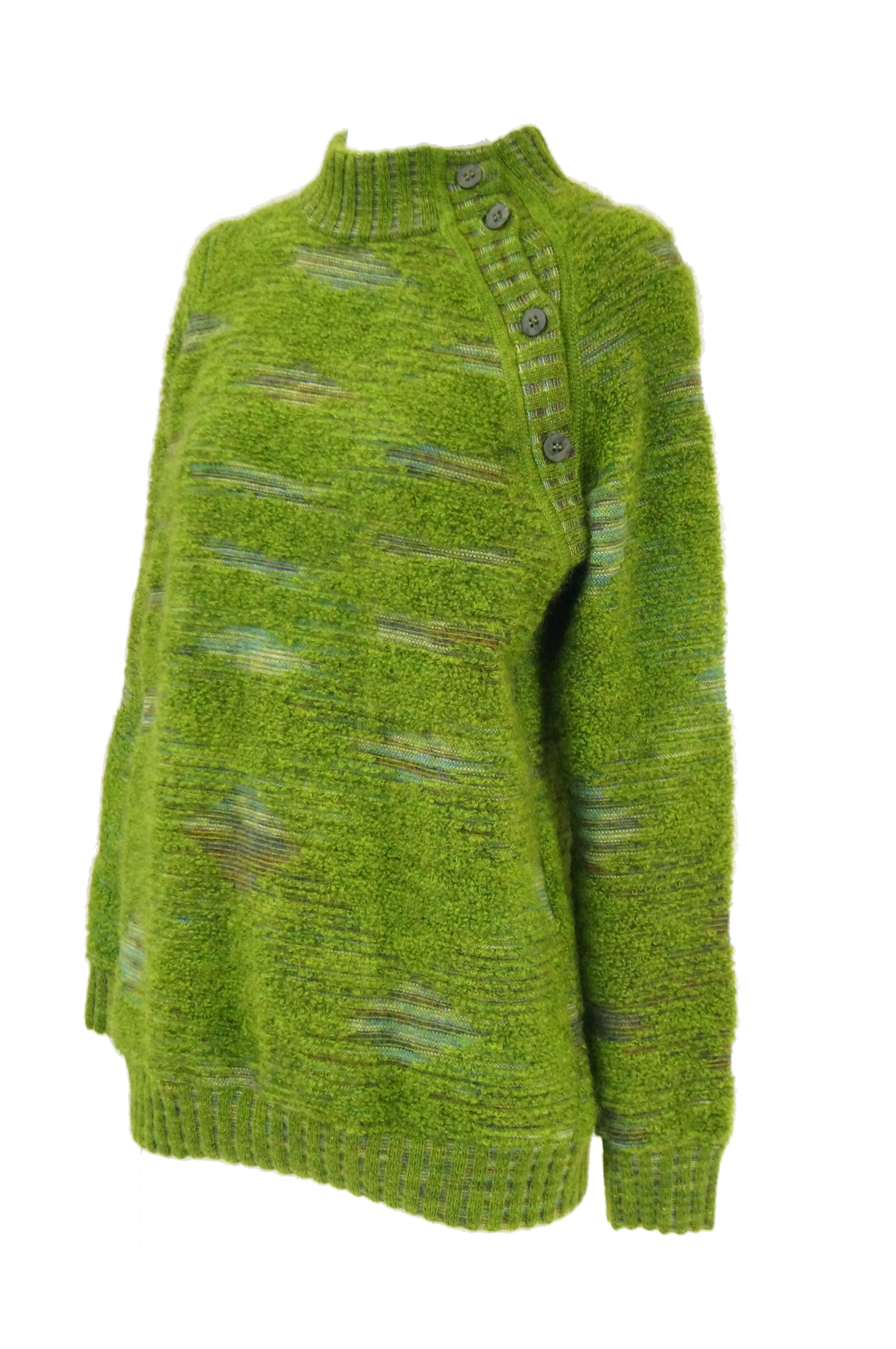 Missoni Moss Green Mohair & Wool Space Dyed Sweater