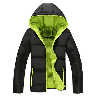 Mountainskin 5XL Men Winter Casual New Hooded Thick Padded Jacket Zipper Slim Men And Women Coats Men Parka Outwear Warm EDA020