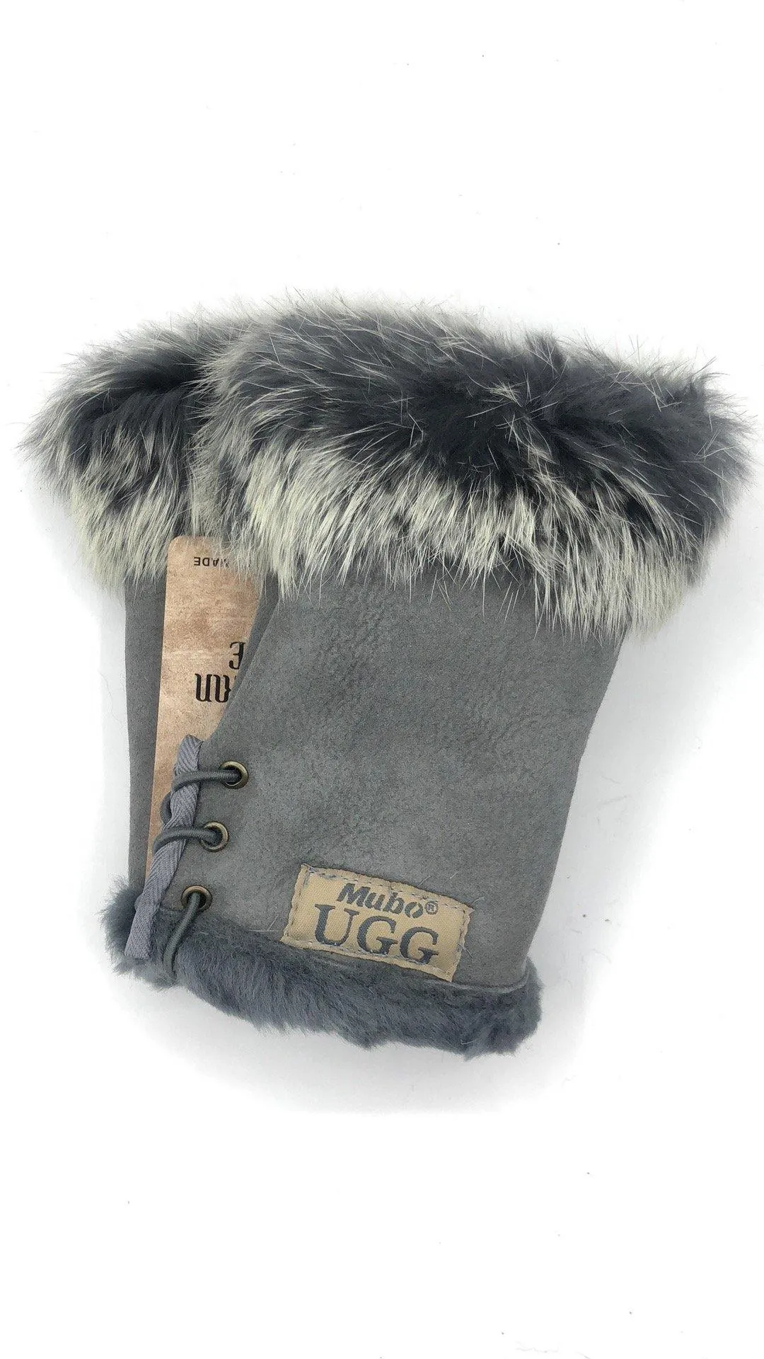 Mubo UGG Genuine Sheepskin Fingerless Glove SH001 Size M