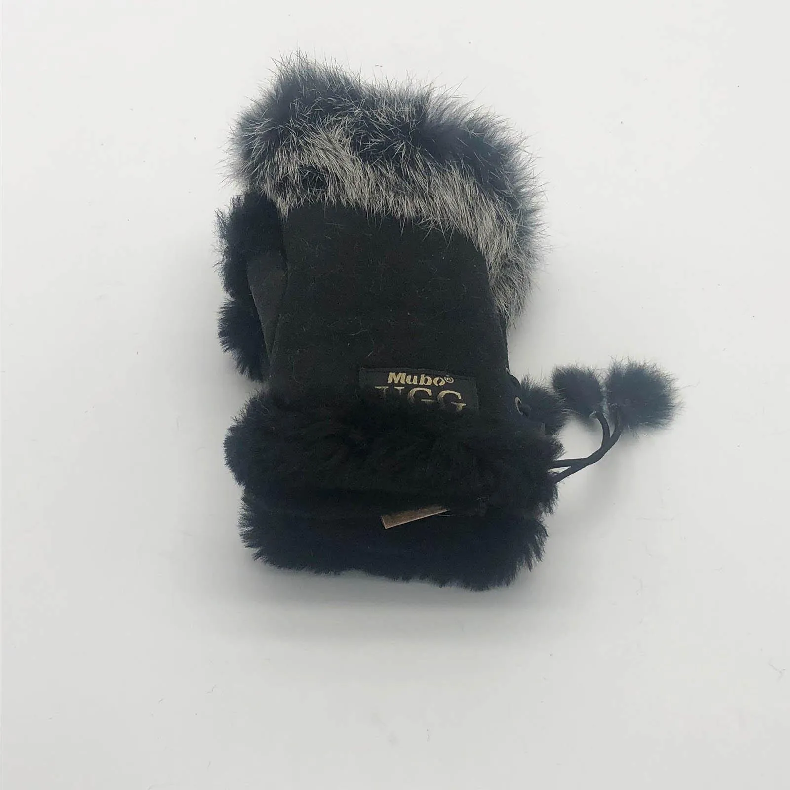 Mubo UGG Genuine Sheepskin Fingerless Glove SH001 Size M