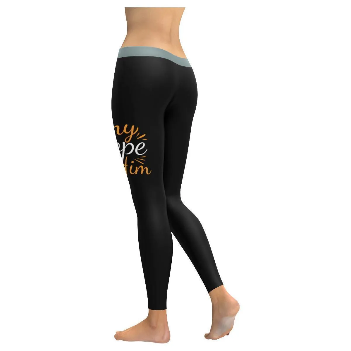 My Hope Is In Him Funny Christian Jesus Faith Upf40  Womens Leggings - Christian Leggings For Women