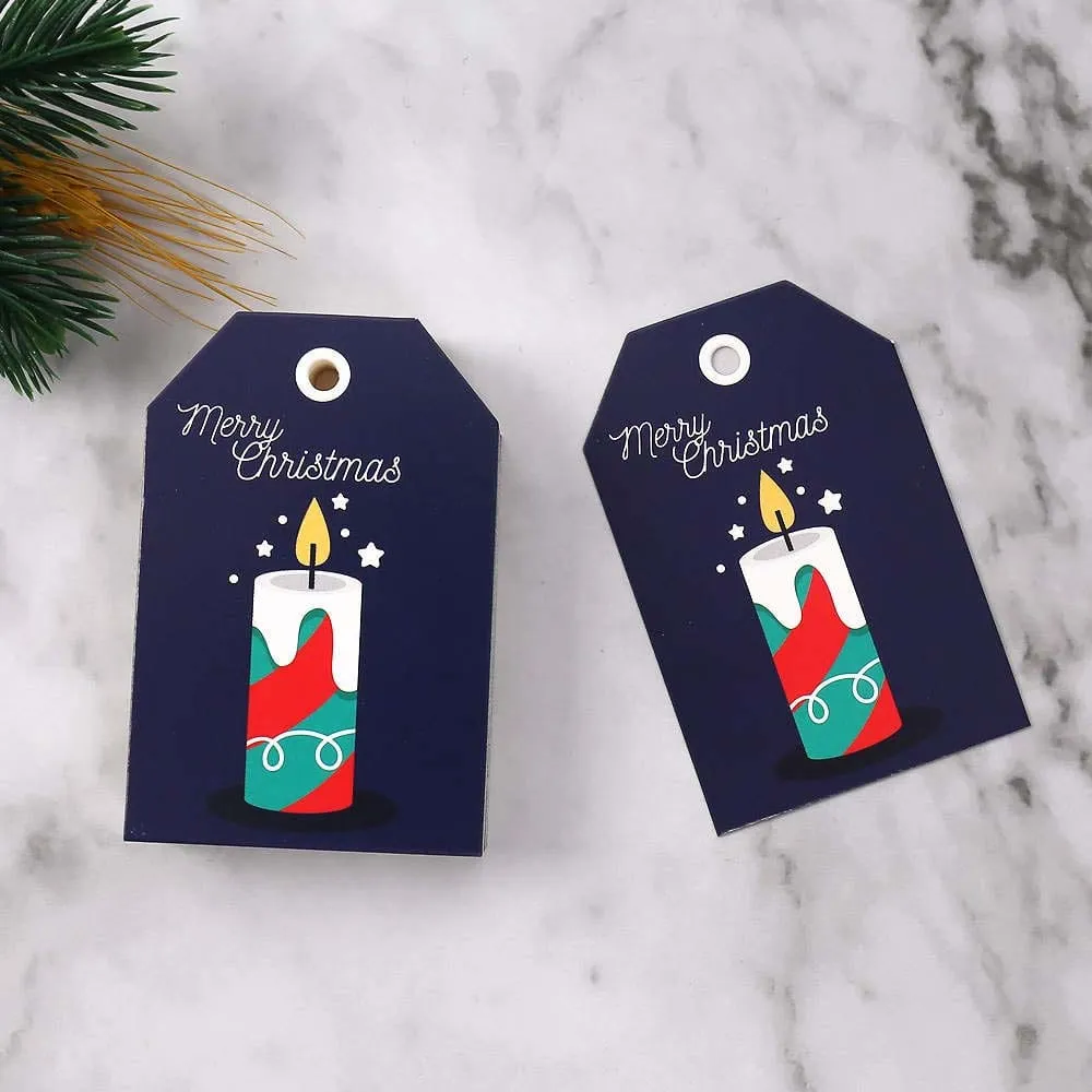 Navy Blue Christmas Gift Tags Pack of 10