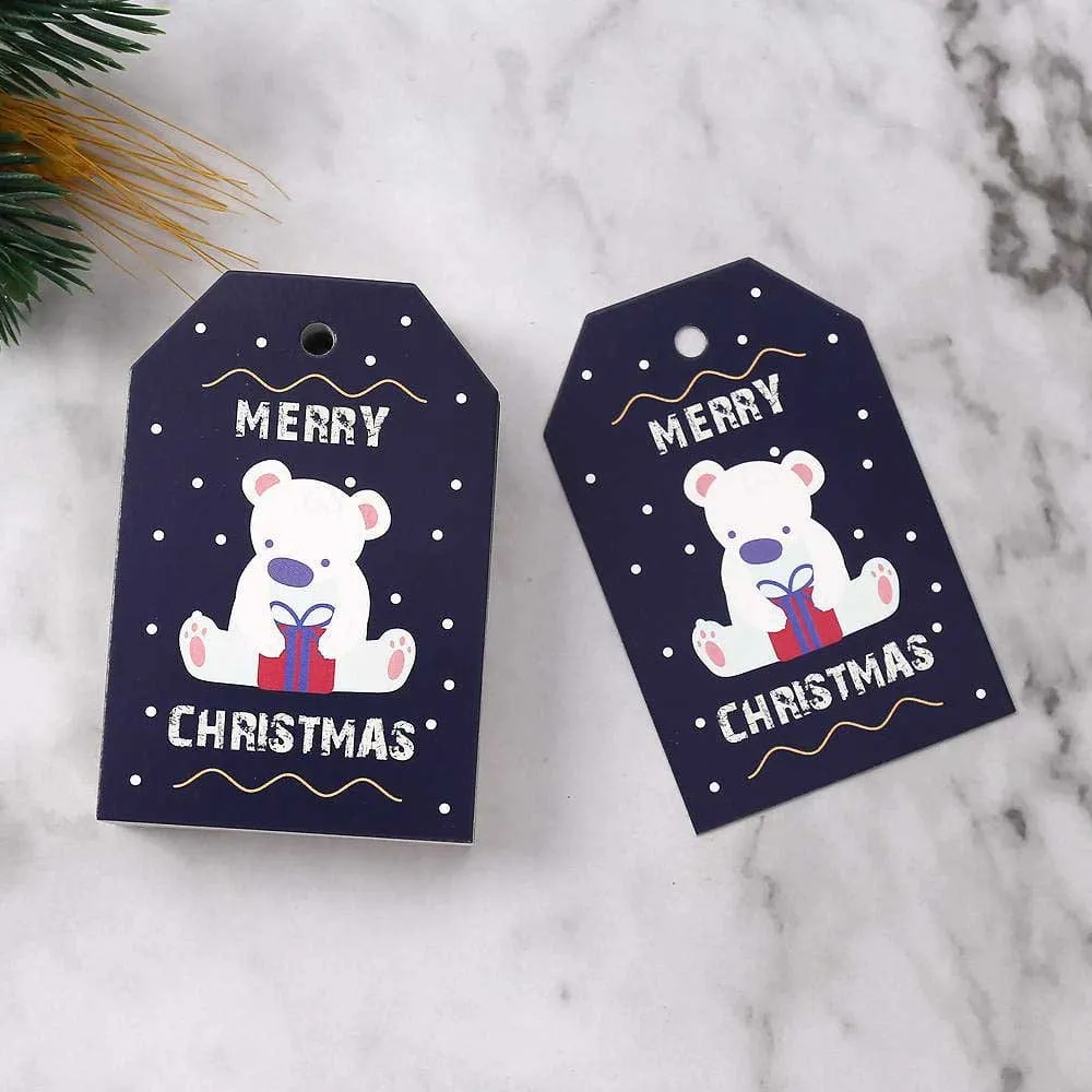 Navy Blue Christmas Gift Tags Pack of 10