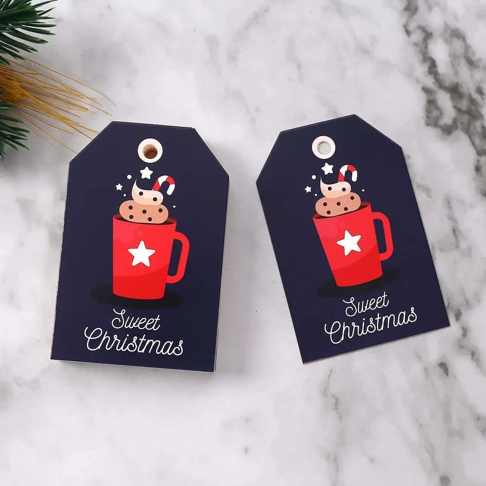 Navy Blue Christmas Gift Tags Pack of 10