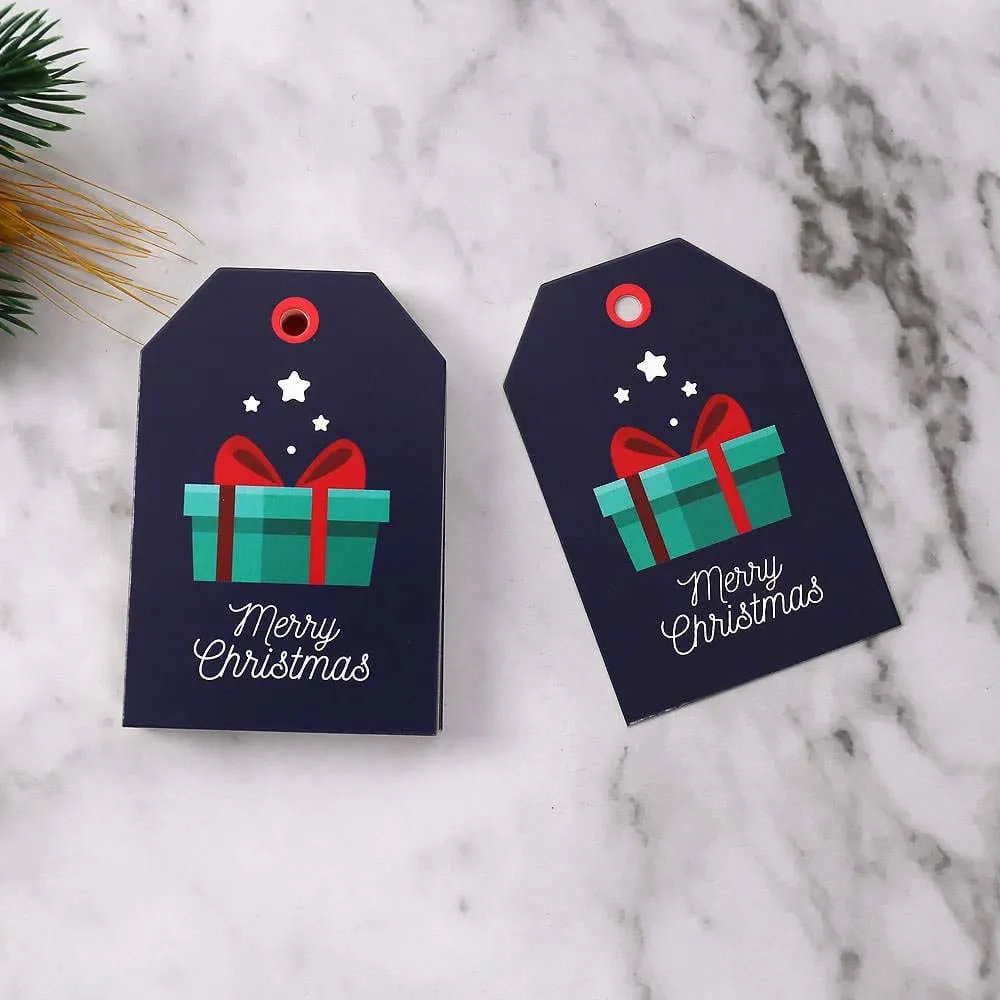 Navy Blue Christmas Gift Tags Pack of 10